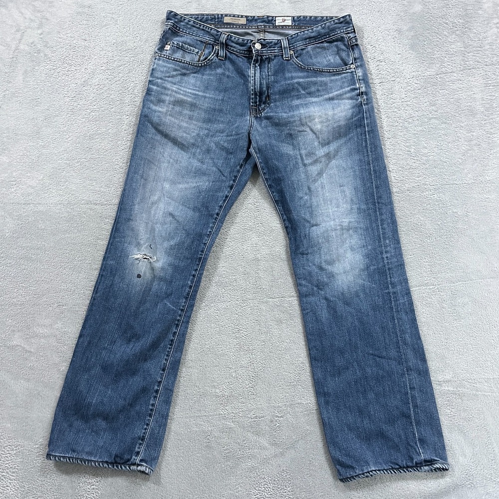 AG Adriano‎ Goldschmied Jeans Men 34x30 Blue Denim The Protege Straight Leg